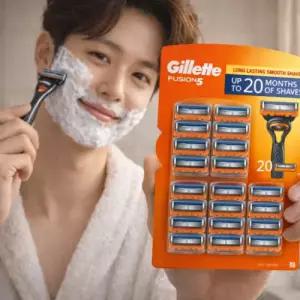 질레트 퓨전5면도날 20개