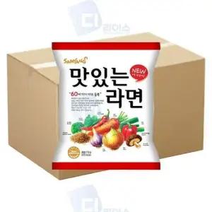 봉지라면 삼양 맛있는라면 40봉 60여가지재료 듬뿍 봉지면 115g