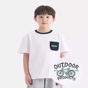 아웃도어프로덕츠 키즈 포켓 반팔티셔츠 오프 화이트) OD262ISS07_OWH