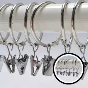 집게링 고리 20pcs 50mm 오픈형 내경 커튼 후크 집게 TLj00782
