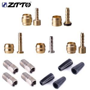 ZTTO 4 세트 MTB 자전거 유압 디스크 브레이크 오일 호스 커넥터 산악 자전거 케이블 삽입  올리브 잠금 볼