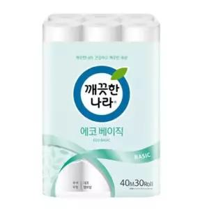 JU 깨끗한나라 에코베이직 40미터 30롤