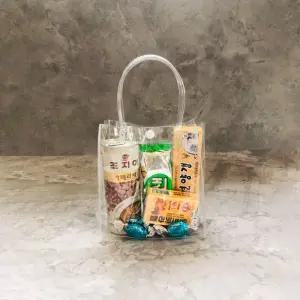 PVC 쇼핑백 투명가방 구디백 답례품 선물포장 15x16x7