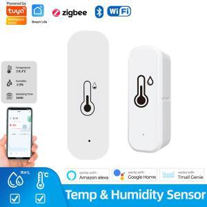 Tuya Zigbee WiFi 온도 및 습도 센서 APP 스마트 홈용 원격 모니터 var SmartLife WorkWith Alexa Google A