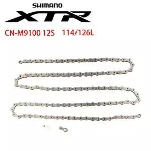 시마노 XTR CN-M9100 12단 114L/126L 체인 MTB 산악 자전거용 HYPERGLIDE - SIL-TEC 퀵 링크 포함 오리지널