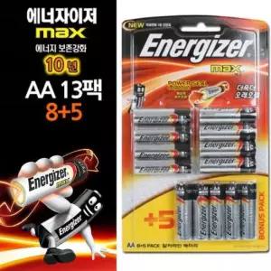 소형건전지 에너자이저 맥스 AA건전지 13팩 LR6