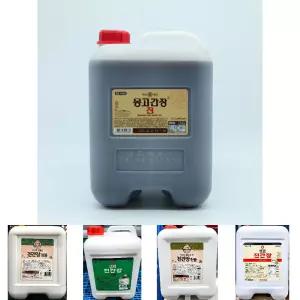 몽고 진간장 13L/매장용 식당 업소 요리용 덕용 말통 대용량 매장 조리용 식당용 업소용 간장 양념 조미료