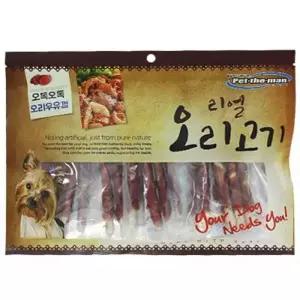 [하프클럽/셀럽하우스]애견 영양간식 오리고기 오리말이 우유껌 300g 1p