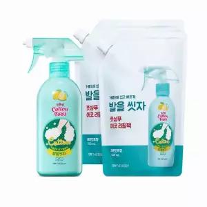 온더바디 코튼풋 발을씻자 풋샴푸 385ml 레몬 1개+리필 500ml 레몬 2개