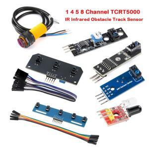5Pcs/1pcs TCRT5000 반사 IR 적외선 장애물 광학 센서 스마트 자동차 로봇 추적 광전 스위치 트랙 모듈