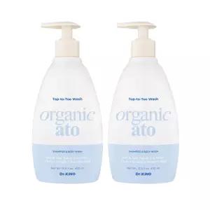 닥터키노 유기농 아기 탑투토 워시 400ml×2 / 신생아 올인원 바디워시