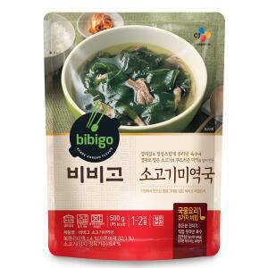CJ제일제당 비비고 소고기 미역국 500g 6개