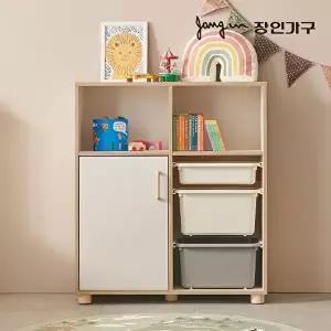 [장인가구][착불] 펑키키즈 950폭 4단 장난감정리함 수납교구장