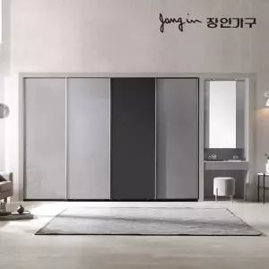 [장인가구]드홈 글로우 슬라이딩 미러 파우더 붙박이장 30CM