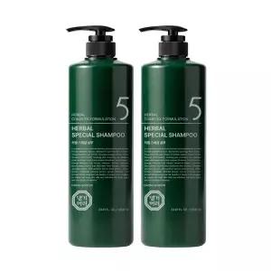 댕기머리 허벌 스페셜 샴푸 1000ml 2개+클렌징폼 120ml+파우치 10매