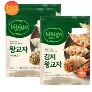 비비고 왕교자 1.05kg 2개 + 김치왕교자 1.05kg 1개