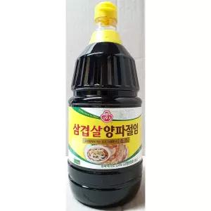 오뚜기 양파절임소스 삼겹살용 2.1KG 마늘쫑절임 알마