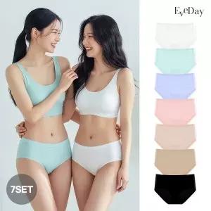 [할인바이할인]이브데이 심리스 노라인 에어쿨링 팬티 혼합 7종세트