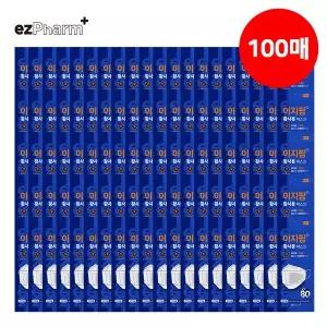 이지팜 마스크 KF80 대형 흰색 100P 개별포장
