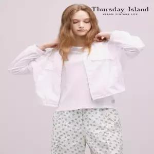 [Thursday Island] 라운드넥 스트링 집업 점퍼(T244MJP236W)