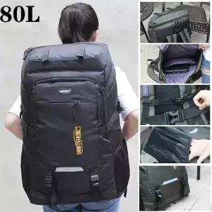 80L 50L 남자 야외 배낭 등산 여행 스포츠 캠핑 하이킹 학교 가방 팩 남성 여성
