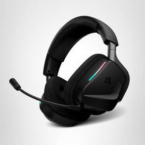 PC PS5 PS4 스위치 모바일용 커세어 보이드 V2 MAX 무선 게이밍 헤드셋 - 동시 2.4GHZ+블루투스 돌비 애트모스 소나웍스 사운드ID 70시간 배터리 고속 충전 투명 마이크 카본