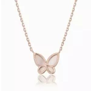 [AK평택점] [로이드] 주문제작 핑크자개 봄나비 14k 목걸이 LNN18035G