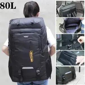 80L 50L 남자 야외 배낭 등산 여행 스포츠 캠핑 하이킹 학교 가방 팩 남성 여성 위한