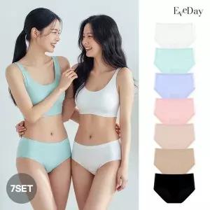 [할인바이할인]이브데이 심리스 노라인 에어쿨링 팬티 혼합 7종세트