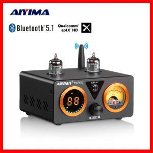 AIYIMA 오디오 T9 Pro 스테레오 진공관 증폭기 Bluetooth 5.1 QCC3040 Aptx USB DAC COAX OPT HiFi 홈 디지