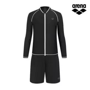 매장정품 ARENA 아레나 웨이비 레귤러핏 집업 래쉬가드 세트 A6BM1PC01-BLK A6BM1PC01-BLK-JS 1875517