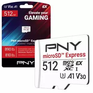 PNY 닌텐도 스위치2 마이크로 sd카드 512gb 용량 메모리카드 익스프레스 외장 메모리칩 피엔와이