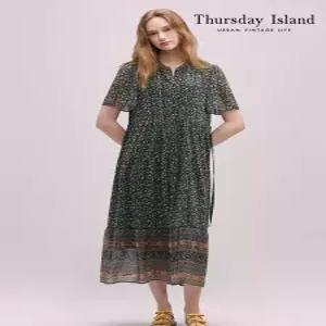써스데이아일랜드Thursday Island 플라워 패턴 쉬폰 피스T244MOP255W2649217