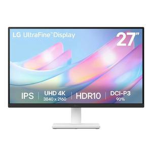 LG 27US500-W 초미세 모니터 27인치 4K UHD (3840x2160) HDR10 IPS 무경계 디자인 리더 모드 플리커 안전 스위치 앱 HDMI 디스플레이포트 - 흰색