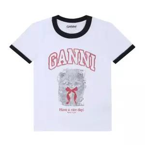 GANNI A1050030 151 여성 반팔티