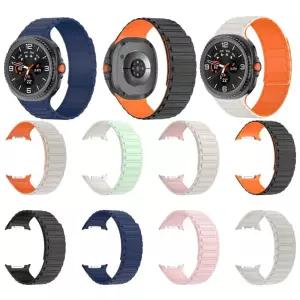 양면 스트랩 마그네틱 46mm 실리콘 스포츠 밴드 일체형 갤럭시 워치 시계줄 스마트 가죽