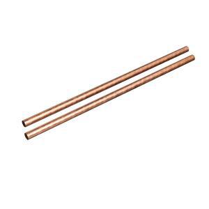 구리 원형 봉, VERNUOS 2개 9.5mm / 3 /8인치 구리 원형 봉 선반용 바 재고, 길이 305mm(12인치)