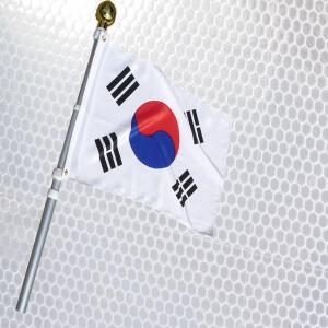 반사광 알루미늄 회전깃대 태극기세트 RAF1300/국기함/깃발/깃봉/가정용태극기/국기봉/국기/광복절