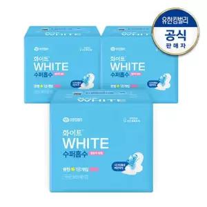 [화이트] 수퍼흡수 중형18매/대형16매/오버14매 x3팩