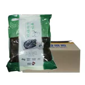 반찬단지 매실 간장깻잎 4kg 4개 1박스 일반박스