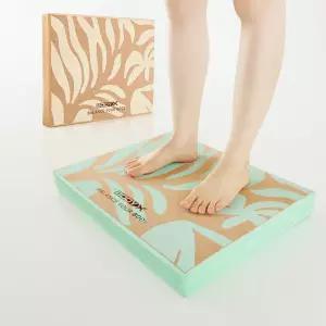 바디엑스 코르크 밸런스패드 민트 브라운 요가 매트 코어강화 재활운동 충격흡수