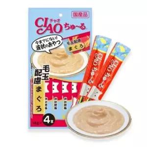 고양이참치간식 고양이 짜먹는 간식 참치 4개입 1P 헤어볼 스틱 스낵