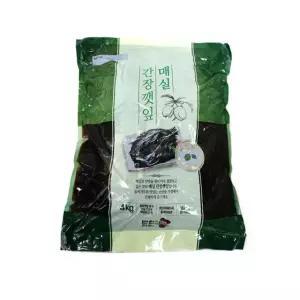 반찬단지 매실 간장깻잎 4kg 4개 1박스