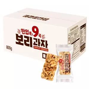 테온셀 한입 쏙 9곡 보리과자 800g (약 120개입) 1개 곡물과자 주전부리 개별포장 대용량 아이들 간식 뻥튀