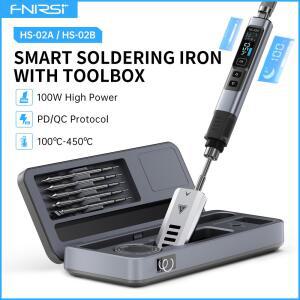 FNIRSI HS 02 table 열 도구 상자 키트 100W 전력 조절 온도 빠른 가열 수리 장비 100 450 DIY 수리용