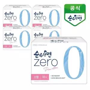 [깨끗한나라] 순수한면 제로zero 소형 18개입x5팩