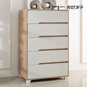 [장인가구][B] 시클리 화이트 800 5단 서랍장