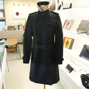버버리 여자 체크 트렌치 롱코트 블랙 57939963
