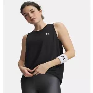 매장정품 UNDERARMOUR 언더아머 (1383655-001) 여성 UA 테크 탱크 솔리드 나시 슬리브리스 운동복 13836550