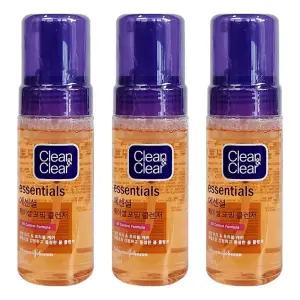 클린앤클리어 에센셜 훼이 포밍 클렌저 150ml X 3개징 폼징 징폼 세안 용품 세안제 페이저 거품저 거품제